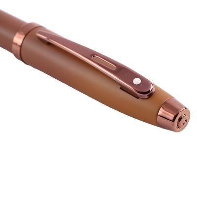 Sheaffer 9374 Gift Set - 100 Series Coffee Matte Brown Ball Pen with Brown Small Notebook