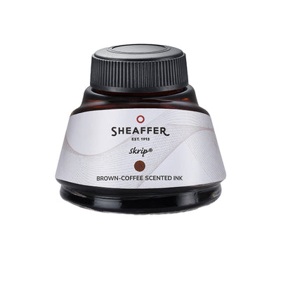 Sheaffer 9374 Gift Set - 100 Series Coffee Matte Brown (Medium) Fountain Pen with Coffee Scented Ink Bottle