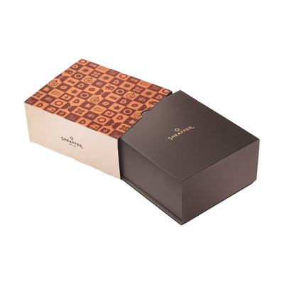 Sheaffer 9374 Gift Set - 100 Series Coffee Matte Brown (Medium) Fountain Pen with Coffee Scented Ink Bottle