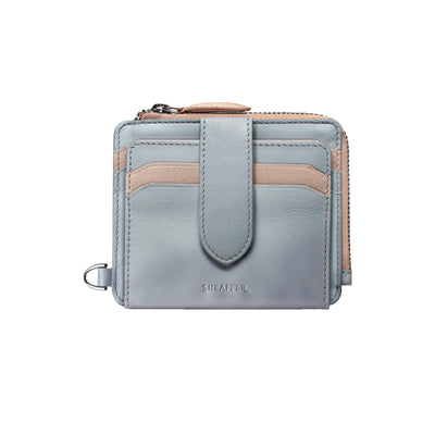 Sheaffer 9376 Gift Set - Expressions 100 Blue & Pink Pearlised Gradient Ball Pen with Leather Wallet