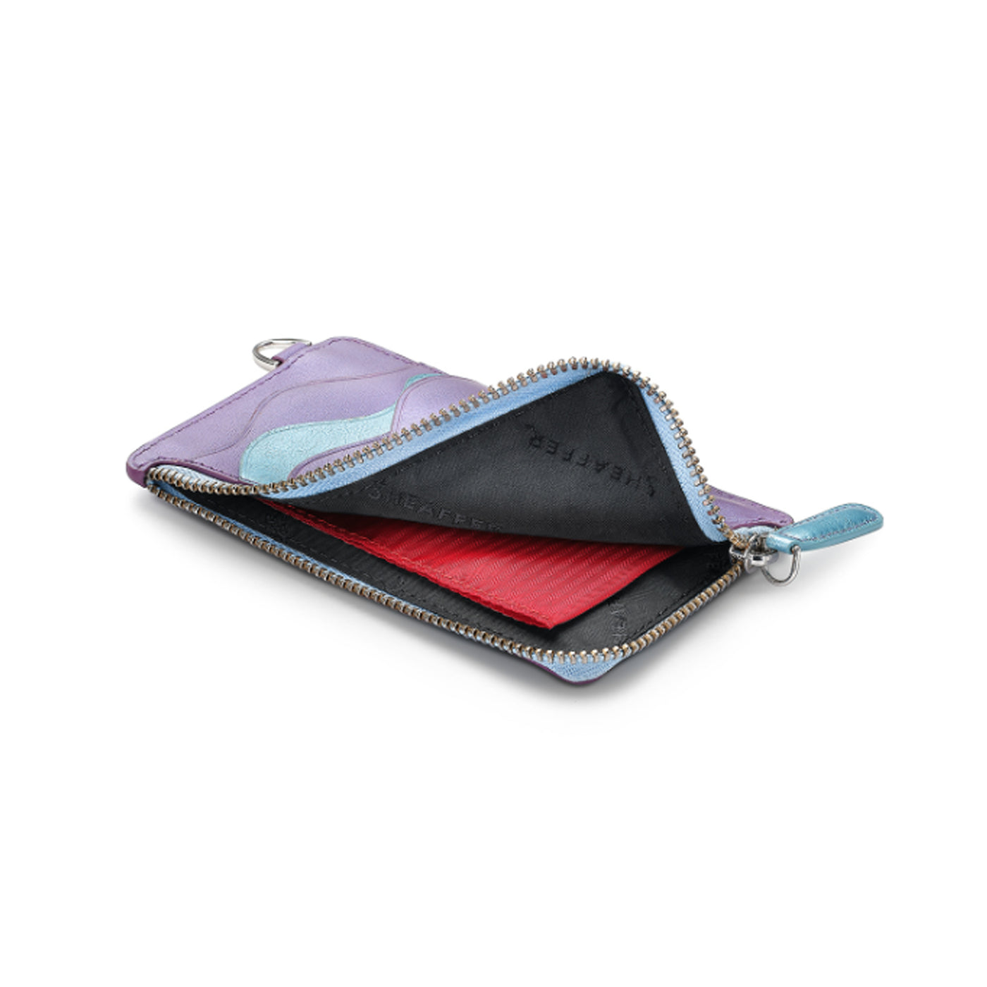 Sheaffer 9430 Gift Set - Expressions VFM Blue & Purple Pearlised Gradient Ball Pen with Credit Card Holder