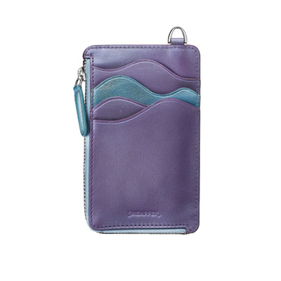 Sheaffer 9430 Gift Set - Expressions VFM Blue & Purple Pearlised Gradient Ball Pen with Credit Card Holder