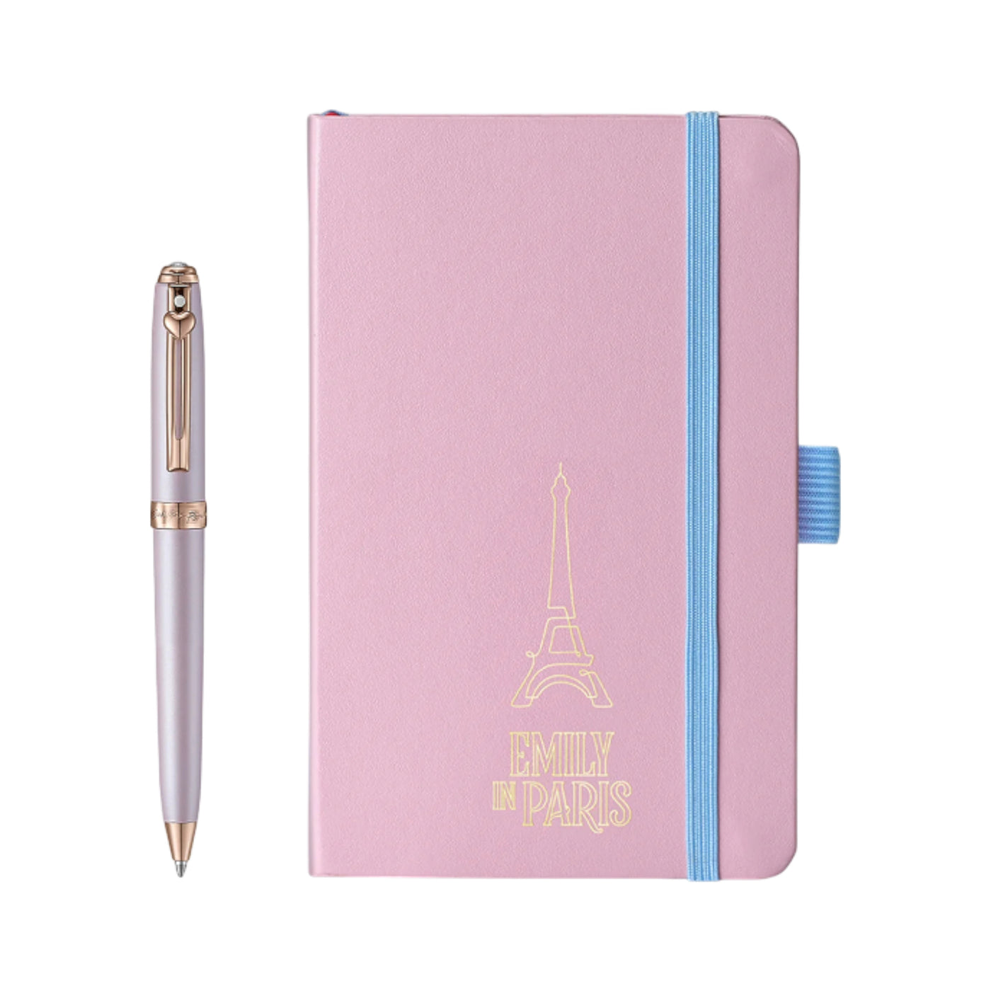 Sheaffer 9810 Emily in Paris Gift Set - Prelude Mini Pastel Pink Ball Pen with Pink Small Notebook