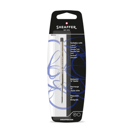 Sheaffer Ball Pen Refill "K" Style - Black - Fine