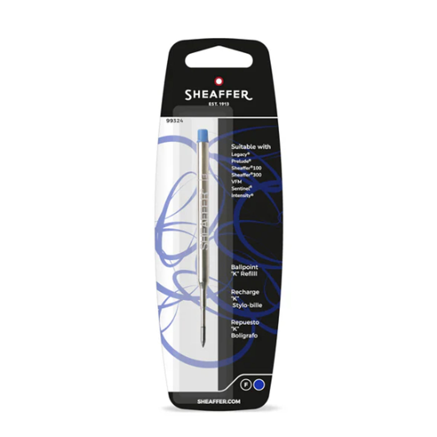 Sheaffer Ball Pen Refill "K" Style - Blue - Fine 1