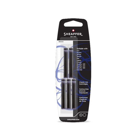 Sheaffer Classic Ink Cartridge Pack of 5 - Black