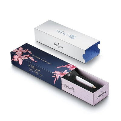 Sheaffer Emily in Paris Prelude Mini Ball Pen with Heart Emblem & Swarovski Crystal - Pastel Pink RGT