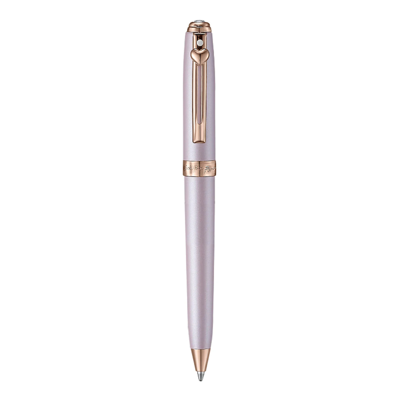 Sheaffer Emily in Paris Prelude Mini Ball Pen with Heart Emblem & Swarovski Crystal - Pastel Pink RGT