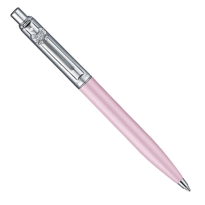 Sheaffer Emily in Paris Sentinel Ball Pen with Bow Shaped Clip Emblem - Matte Pink & Chrome