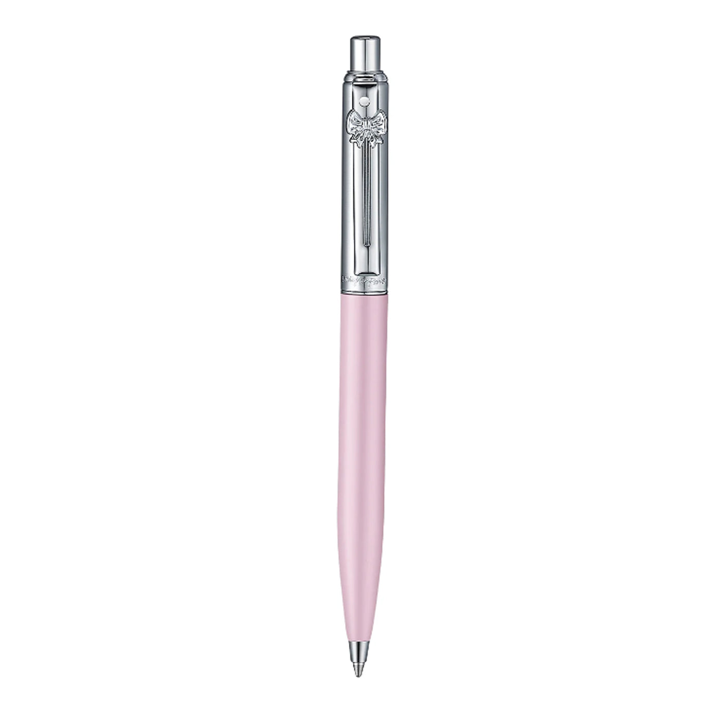 Sheaffer Emily in Paris Sentinel Ball Pen with Bow Shaped Clip Emblem - Matte Pink & Chrome
