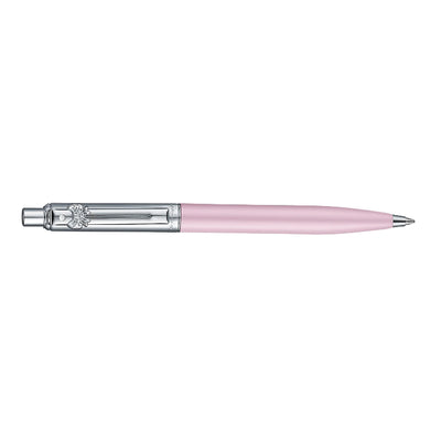Sheaffer Emily in Paris Sentinel Ball Pen with Bow Shaped Clip Emblem - Matte Pink & Chrome