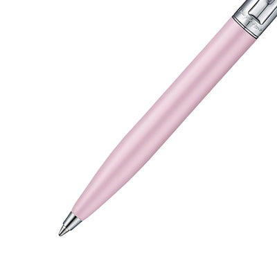 Sheaffer Emily in Paris Sentinel Ball Pen with Bow Shaped Clip Emblem - Matte Pink & Chrome