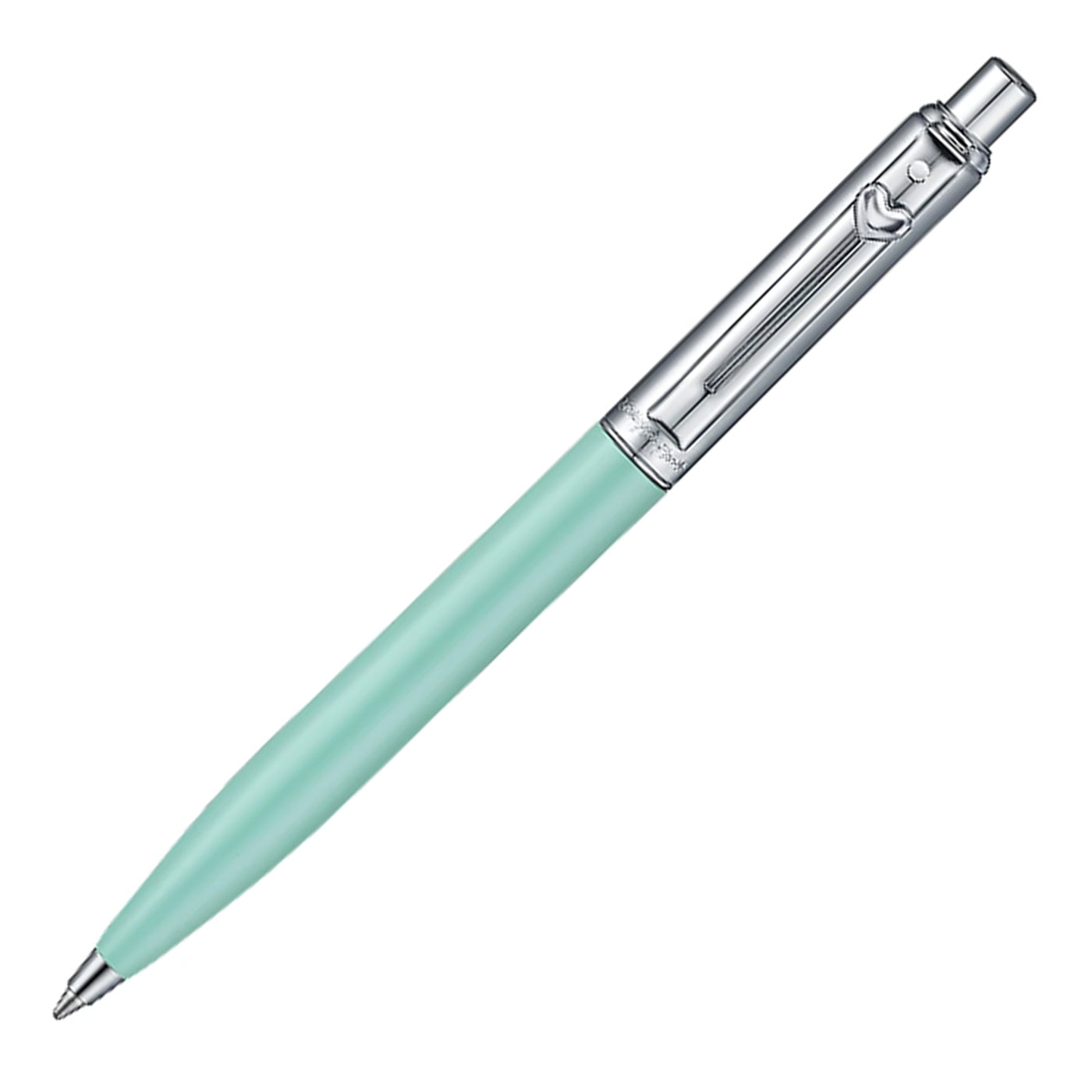 Sheaffer Emily in Paris Sentinel Ball Pen with Heart Emblem - Matte Gren & Chrome
