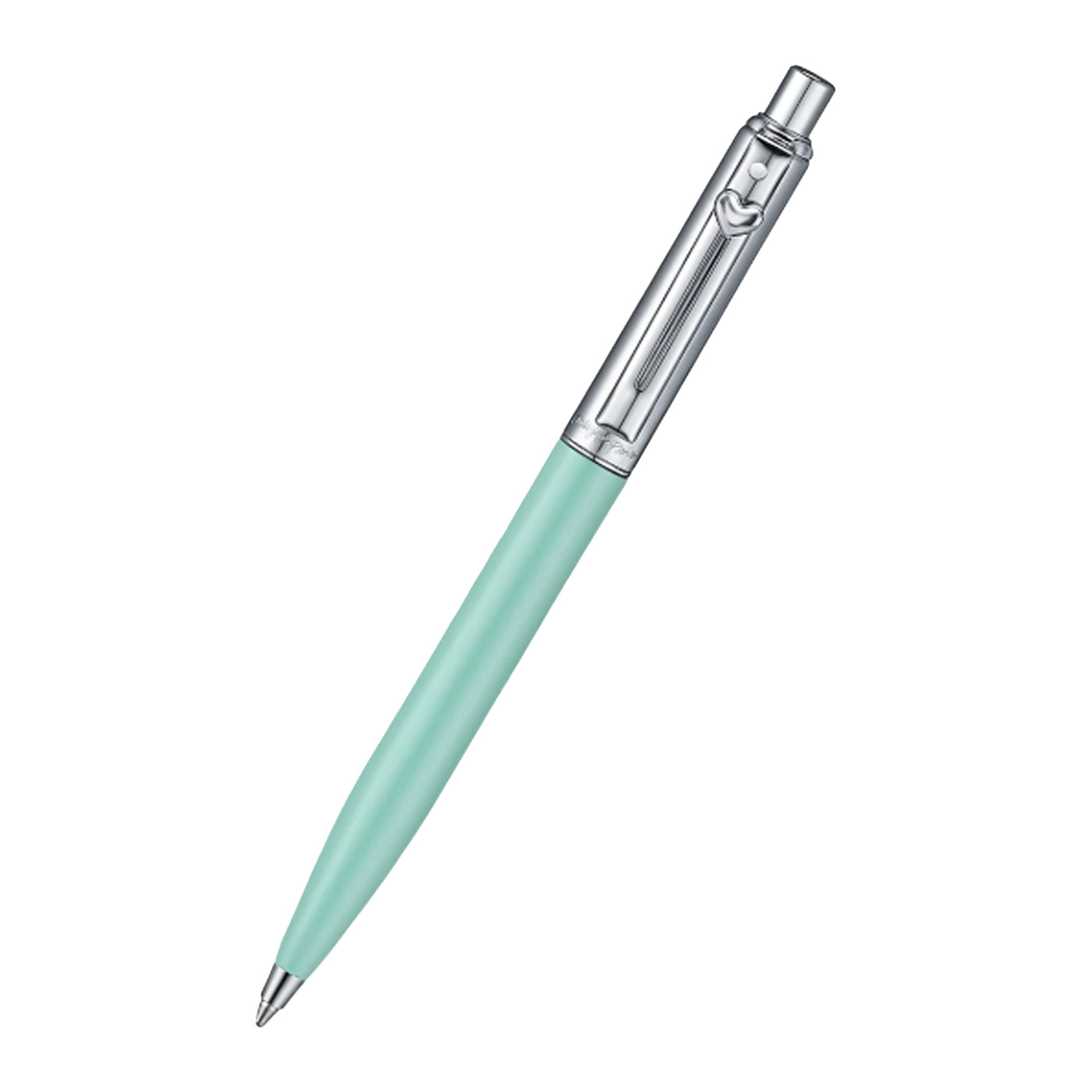 Sheaffer Emily in Paris Sentinel Ball Pen with Heart Emblem - Matte Gren & Chrome