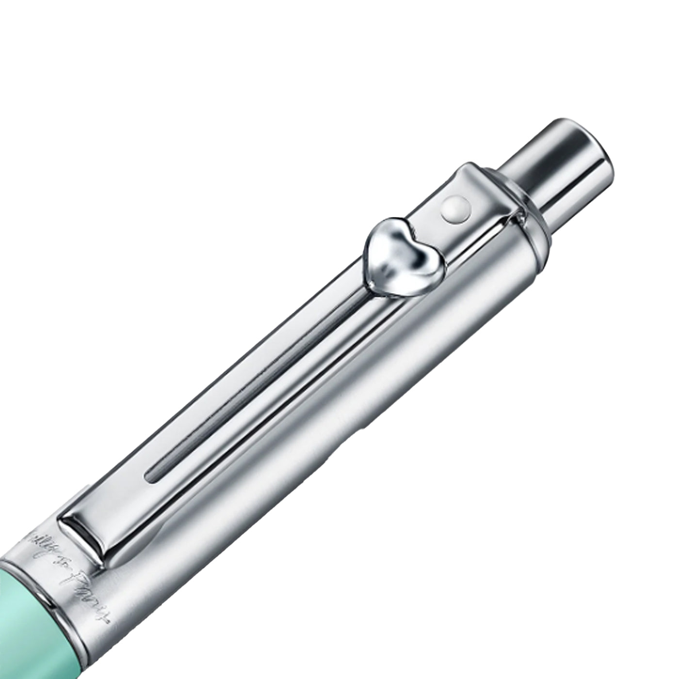 Sheaffer Emily in Paris Sentinel Ball Pen with Heart Emblem - Matte Gren & Chrome