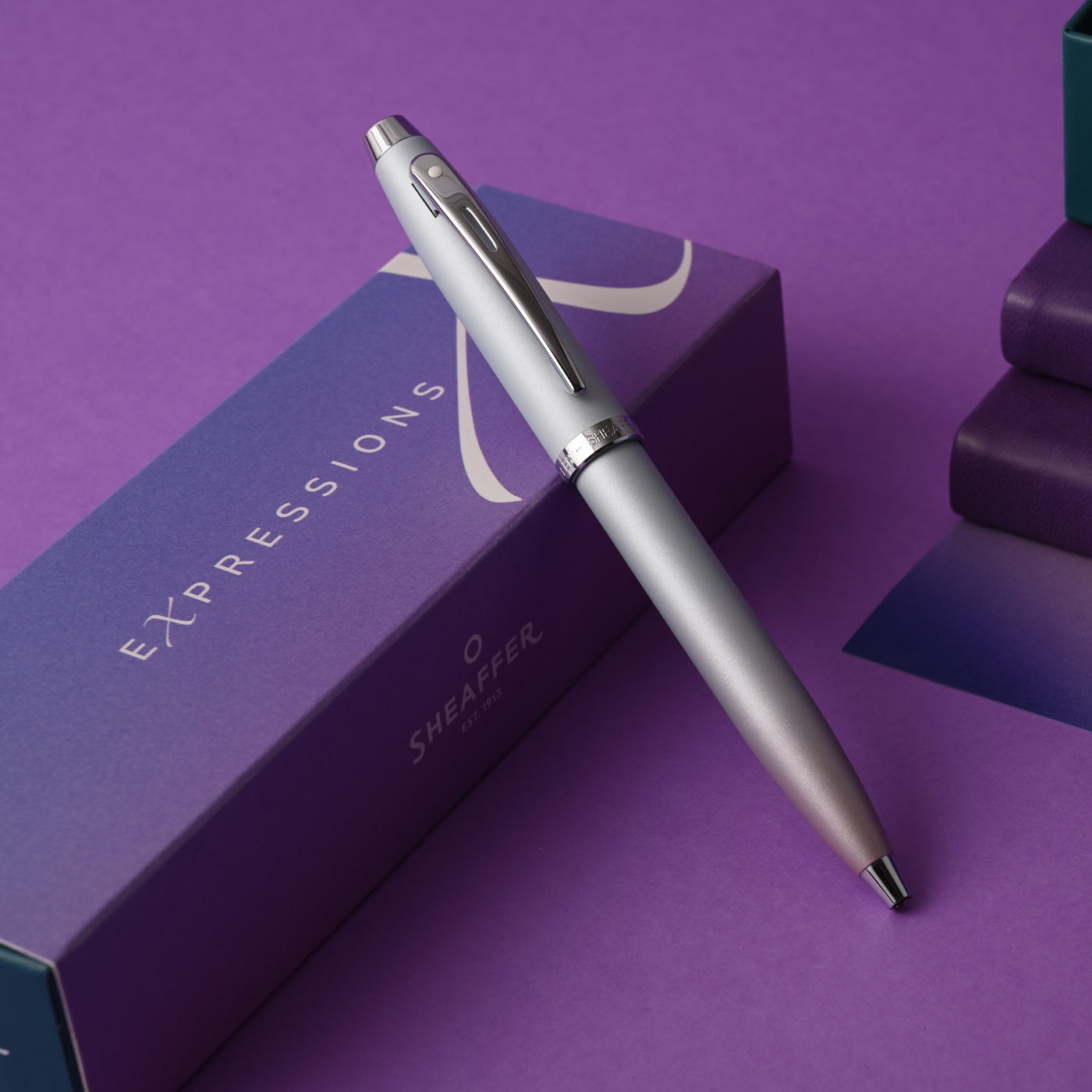 Sheaffer Expressions 100 Ball Pen - Blue & Pink Pearlised Gradient CT 8