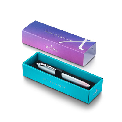 Sheaffer Expressions 100 Roller Ball Pen - Blue & Pink Pearlised Gradient CT