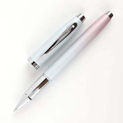 Sheaffer Expressions 100 Roller Ball Pen - Blue & Pink Pearlised Gradient CT 2