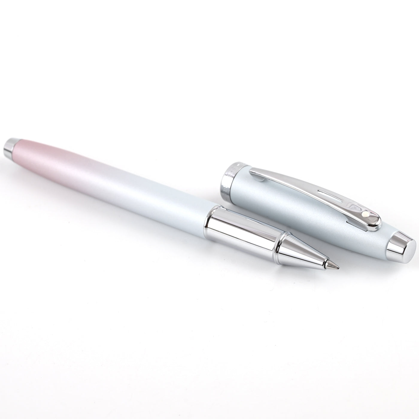 Sheaffer Expressions 100 Roller Ball Pen - Blue & Pink Pearlised Gradient CT 3