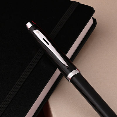 Sheaffer Gift Set - 100 Series Black CT Ball Pen with A5 Black Notebook 2