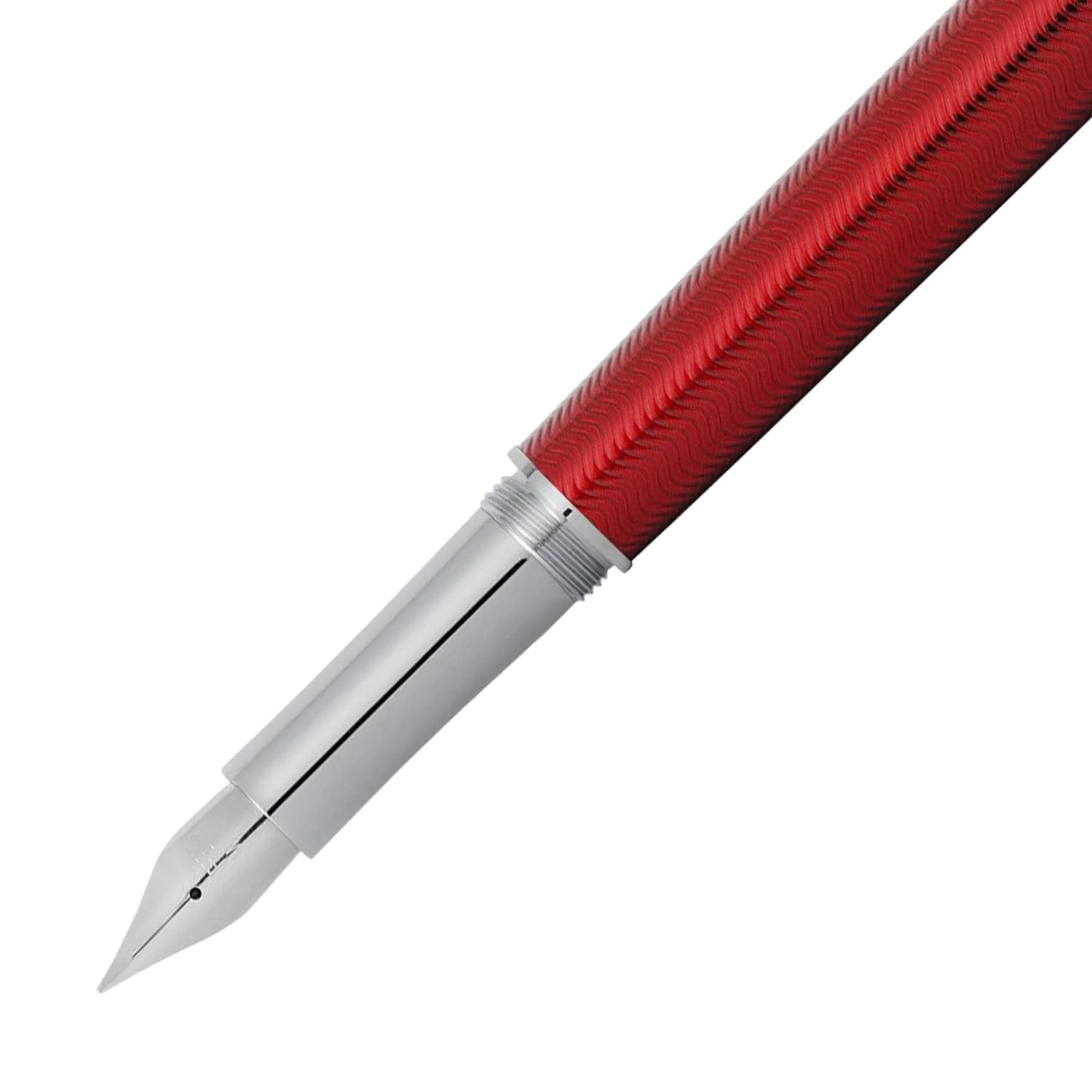 Sheaffer Intensity 9245 - Engraved Translucent Lacquer Red with Polished Chrome Trim Fountain Pen - Image 2