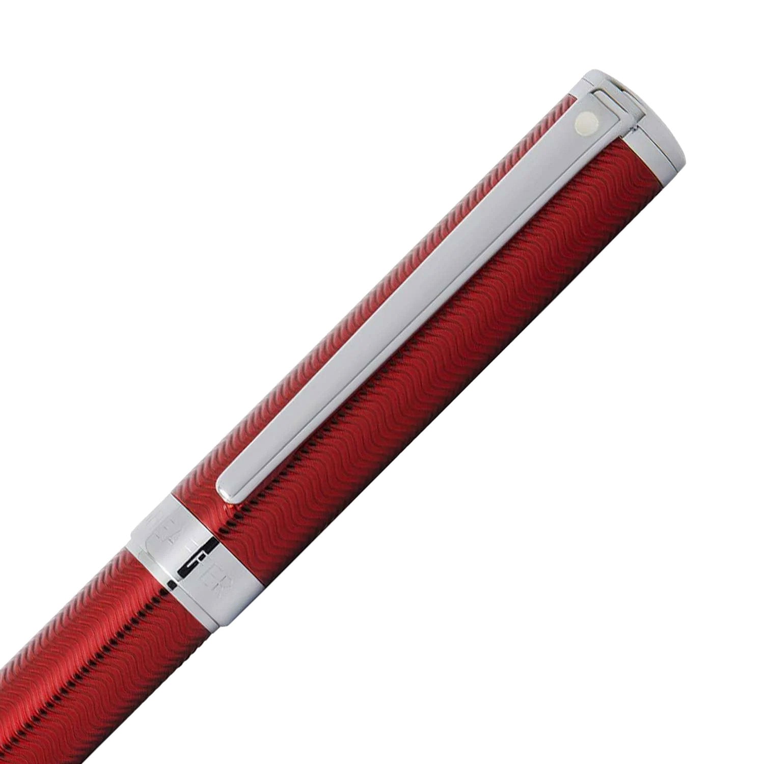 Sheaffer Intensity 9245 - Engraved Translucent Lacquer Red with Polished Chrome Trim Fountain Pen - Image 3