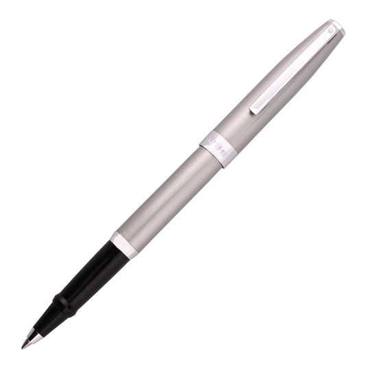 Sheaffer Sagaris Roller Ball Pen - Brushed Chrome CT