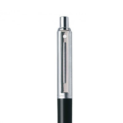 Sheaffer Sentinel Ball Pen - Black & Brushed Chrome 4