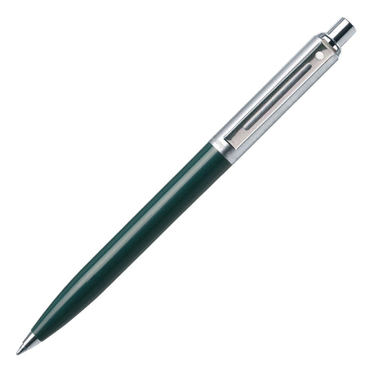 Sheaffer Sentinel Ball Pen - Green & Brushed Chrome