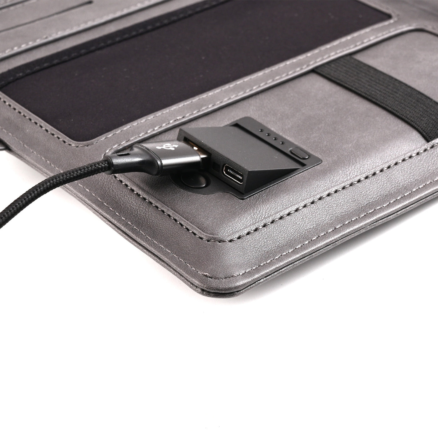 Sheaffer Superbook Organizer with Wireless Charging + 12000 mAh Powerbank and 16GB Pendrive - Grey 3