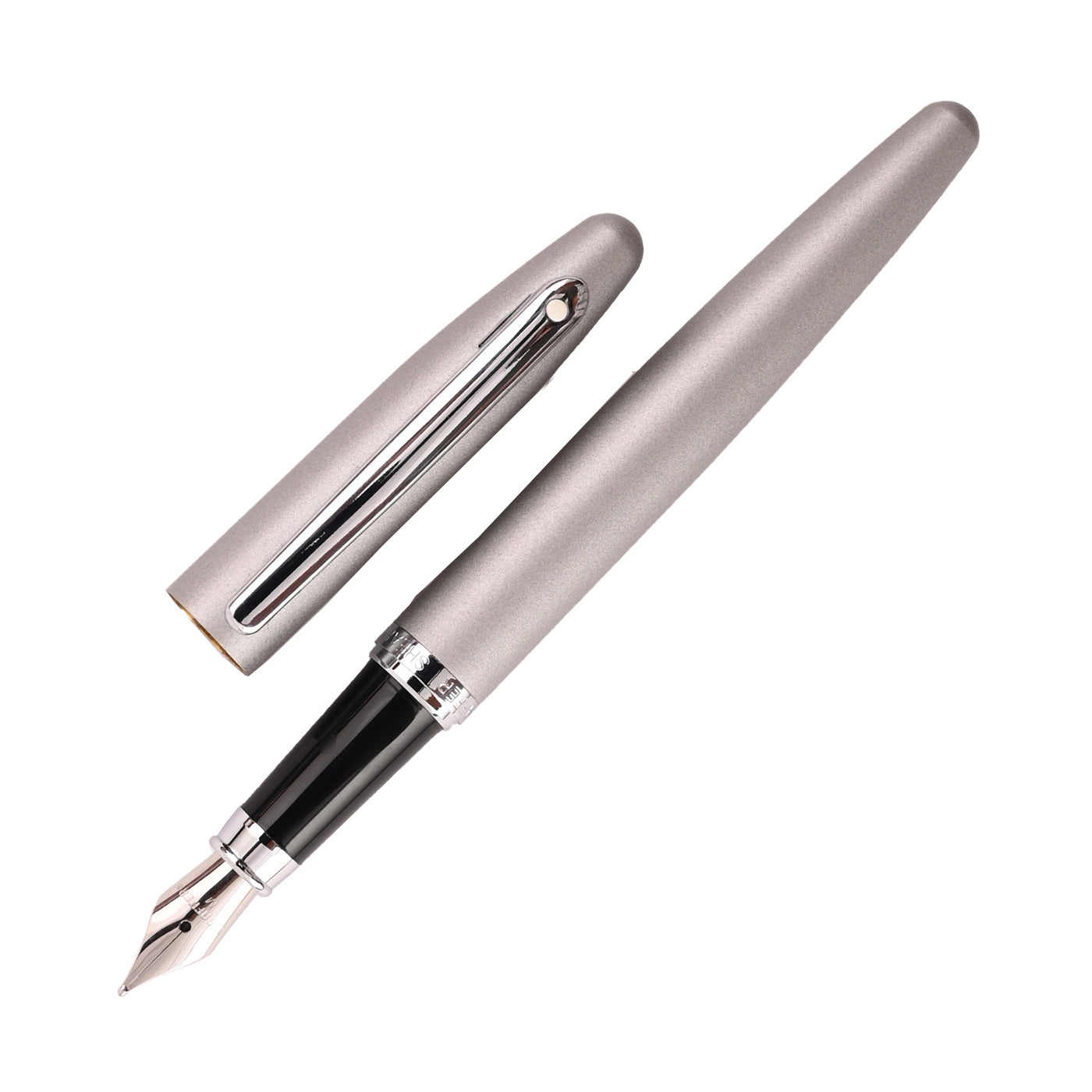 Sheaffer VFM Fountain Pen - Matte Silver CT 1