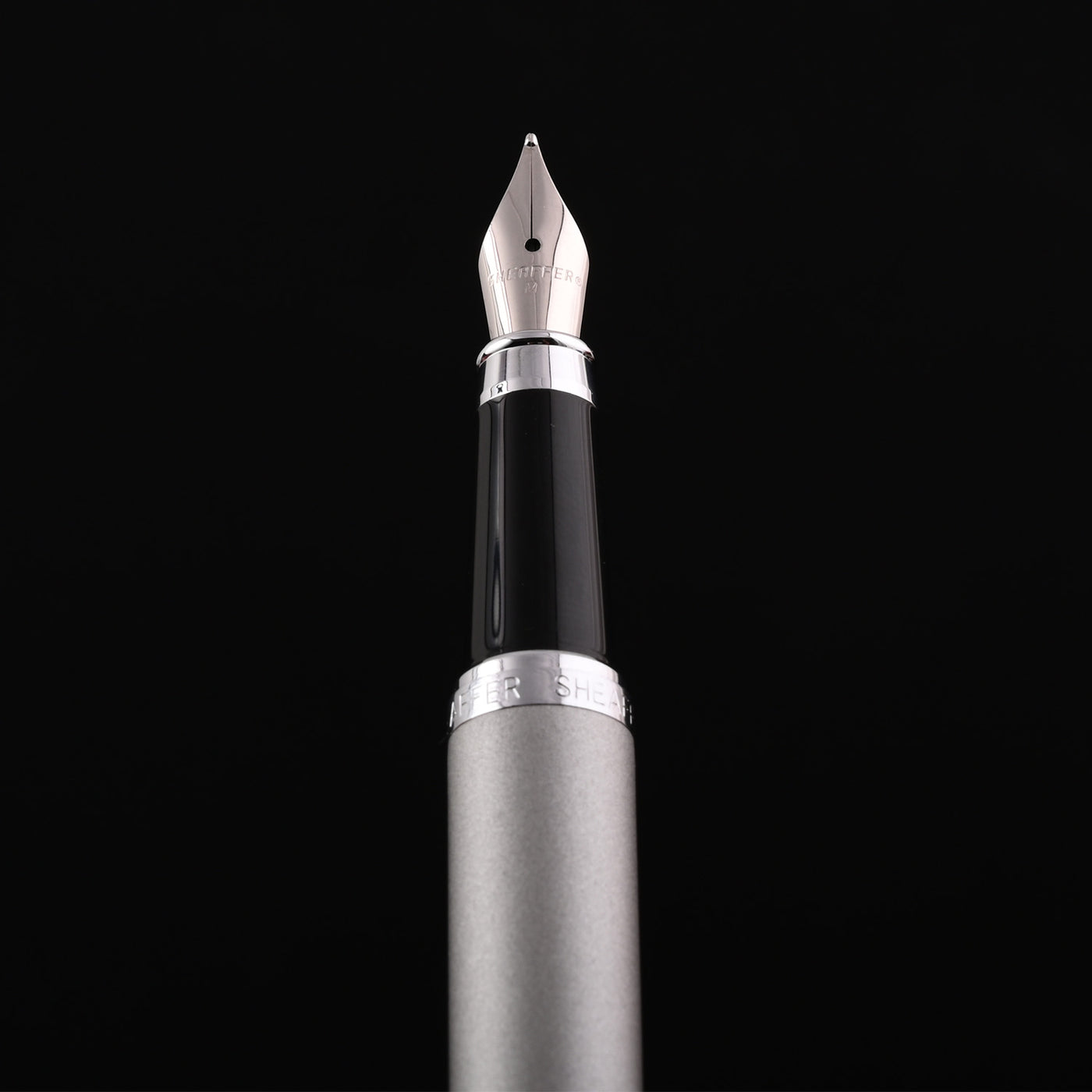 Sheaffer VFM Fountain Pen - Matte Silver CT 9