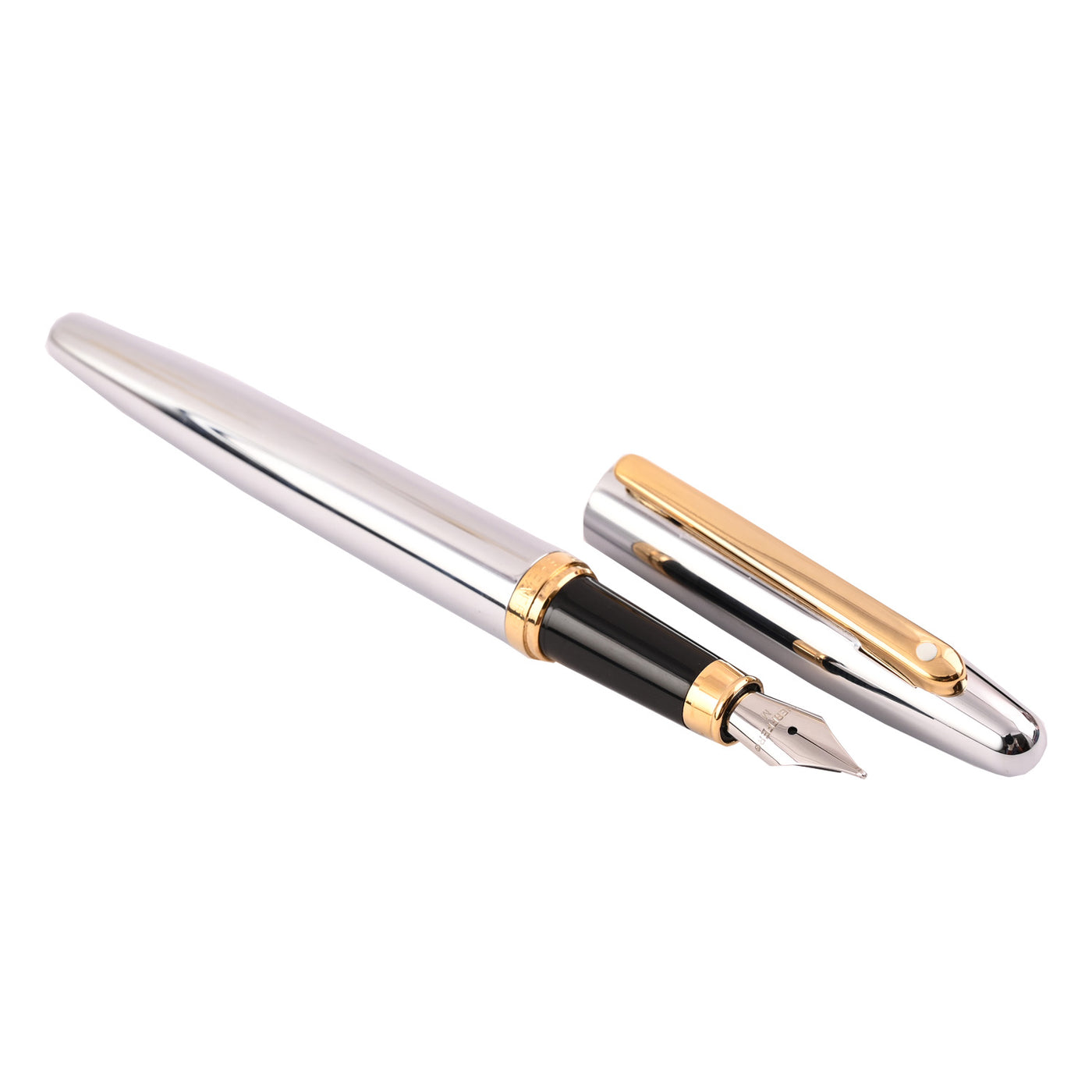 Sheaffer VFM Fountain Pen - Polished Chrome GT 2