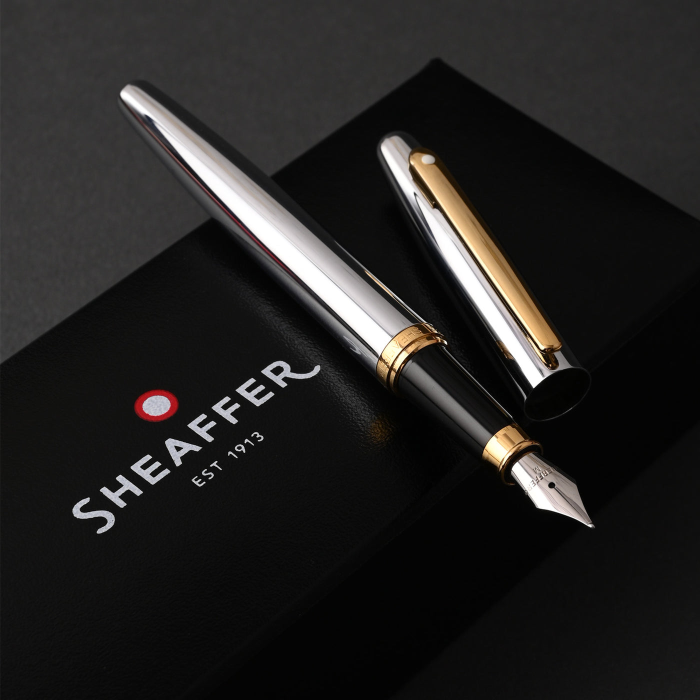 Sheaffer VFM Fountain Pen - Polished Chrome GT 7