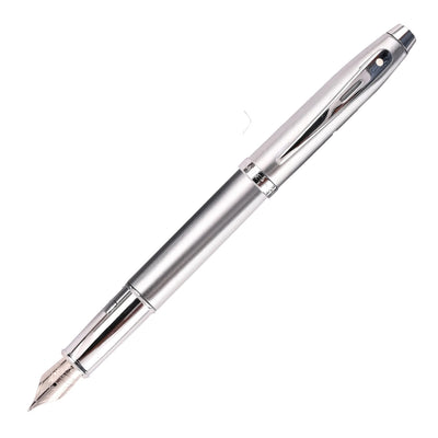 Sheaffer 100 Fountain Pen - Brushed Chrome CT