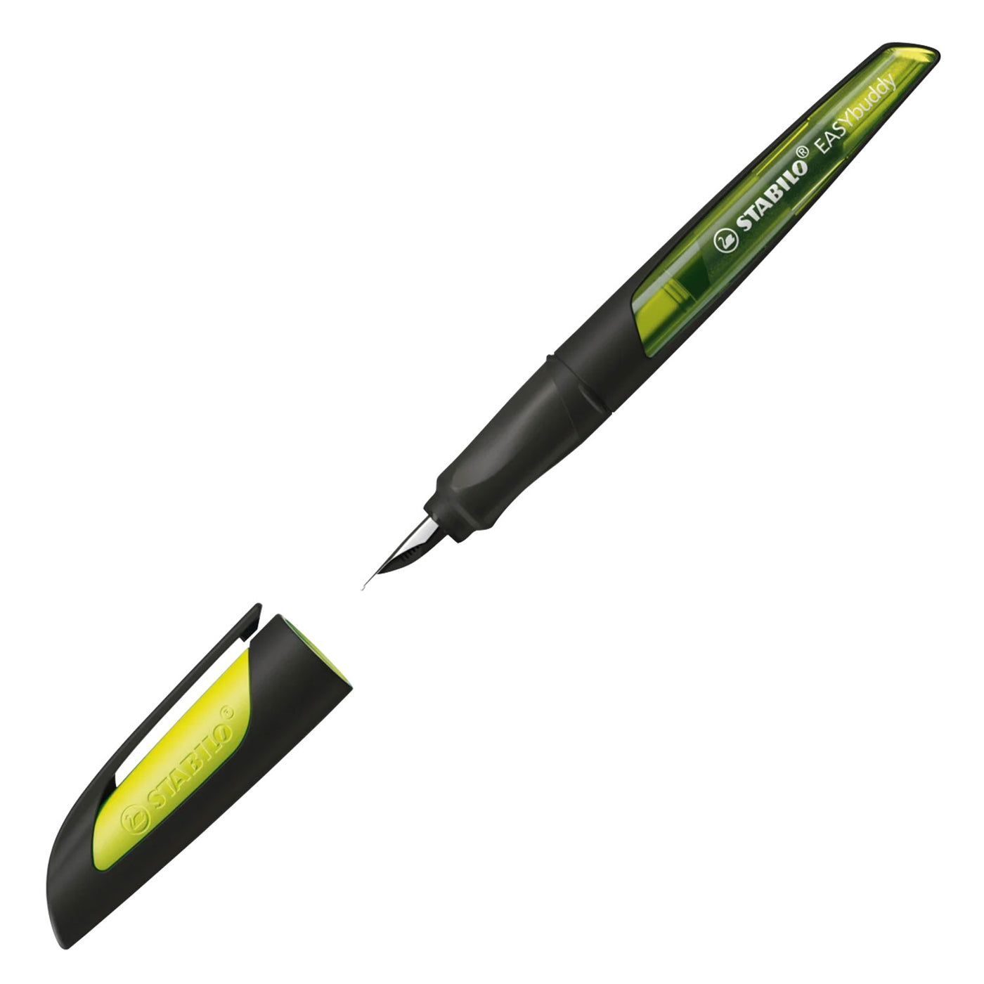 Stabilo Easy Buddy Fountain Pen - Black & Lime 3