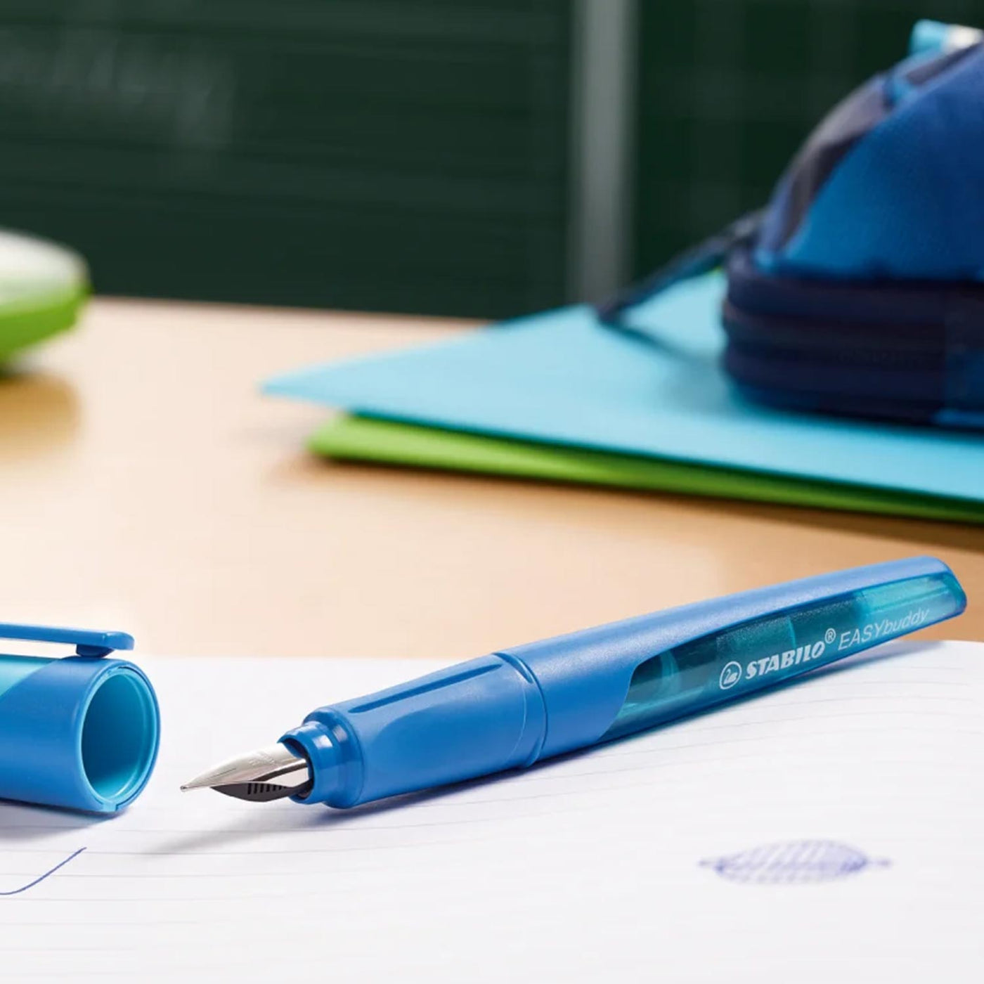 Stabilo Easy Buddy Fountain Pen - Dark & Light Blue 5