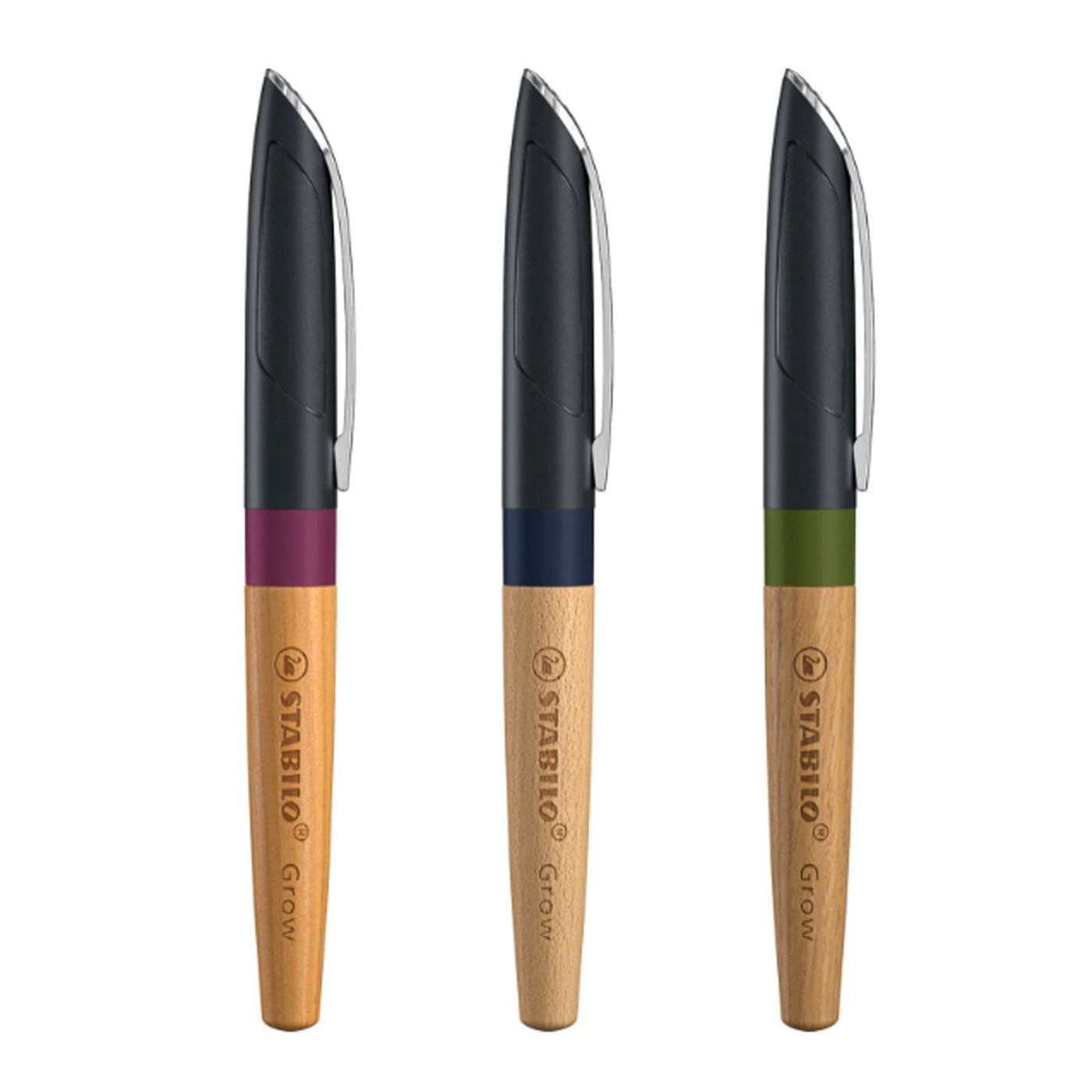 Stabilo Grow Fountain Pen - Blueberry Blue & Beech