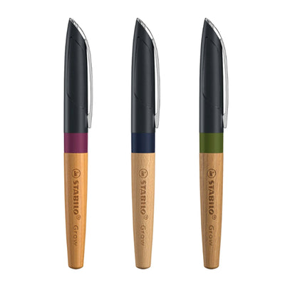Stabilo Grow Fountain Pen - Blueberry Blue & Beech