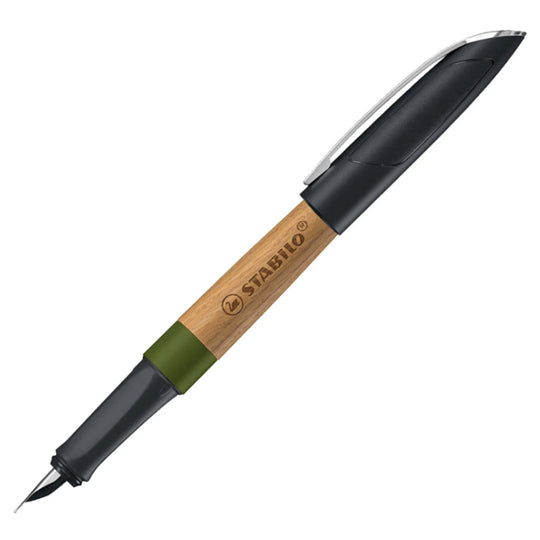 Stabilo Grow Fountain Pen - Moss Green & Oak