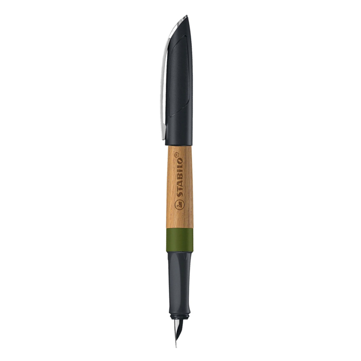 Stabilo Grow Fountain Pen - Moss Green & Oak