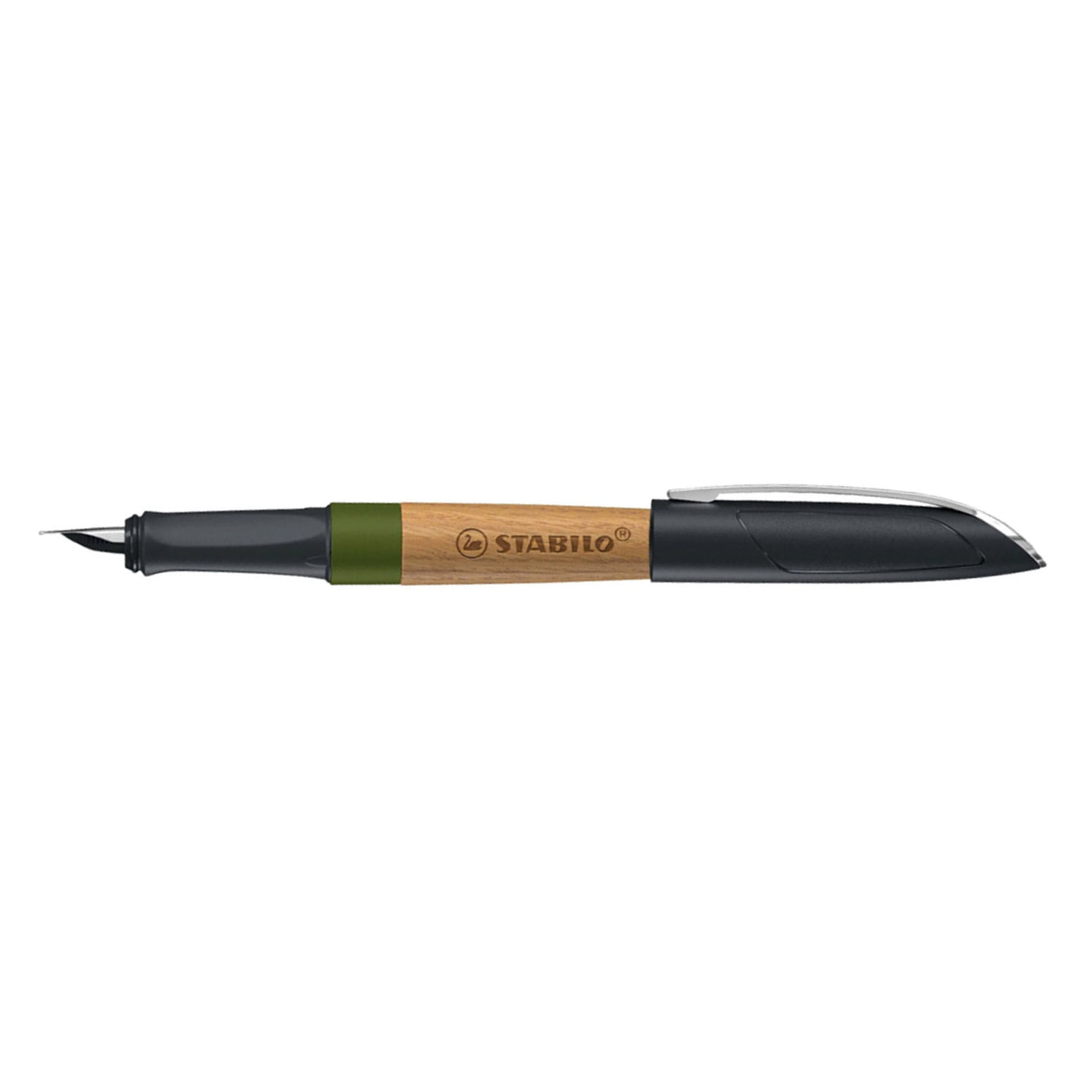 Stabilo Grow Fountain Pen - Moss Green & Oak