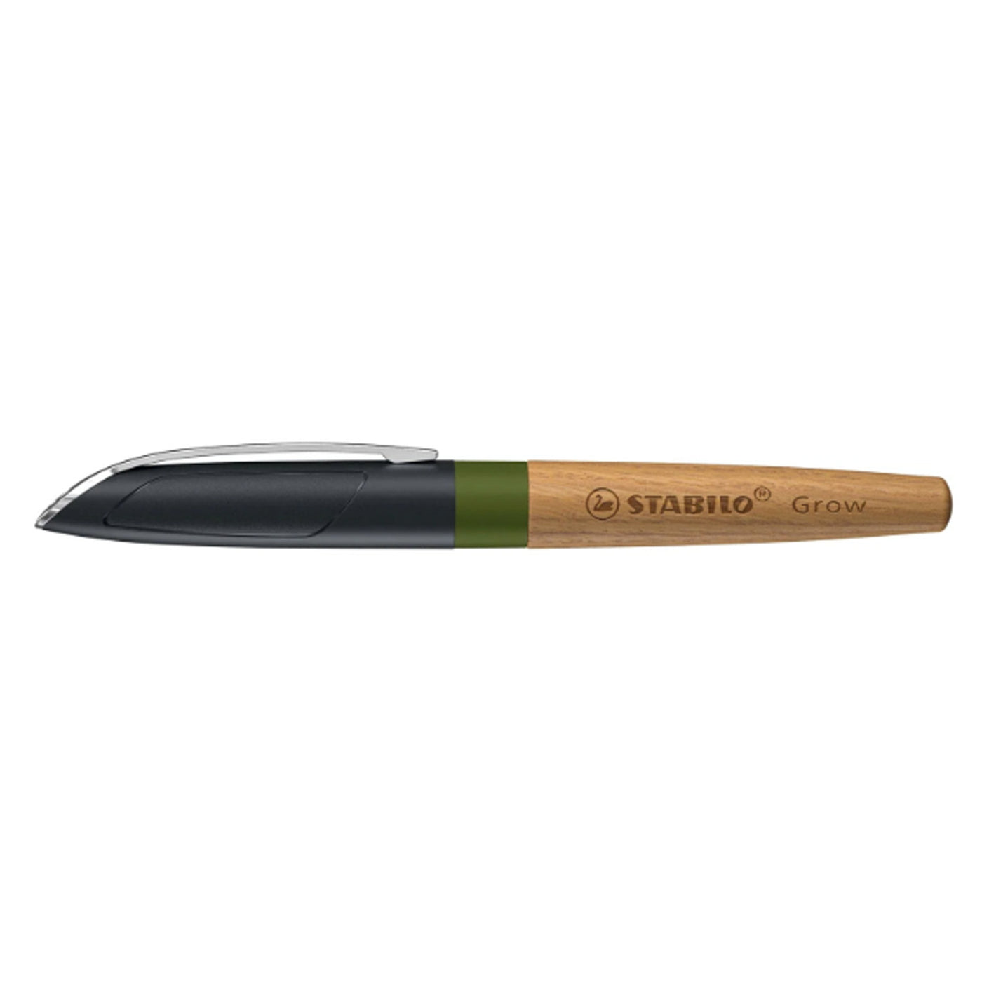 Stabilo Grow Fountain Pen - Moss Green & Oak