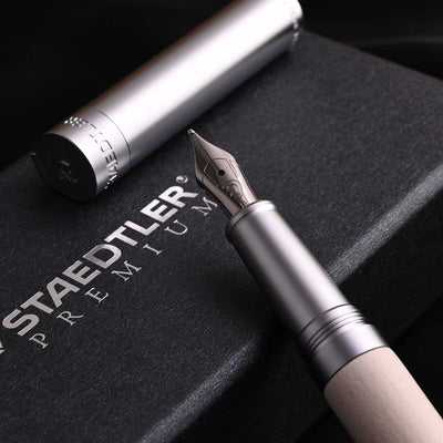 Staedtler Premium Lignum Fountain Pen - Maple Wood CT