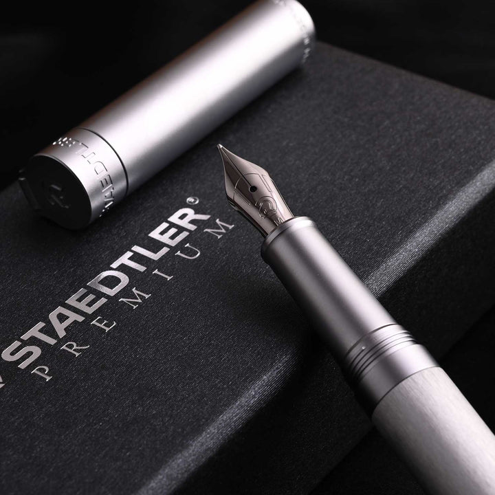 Staedtler Premium Metallum Fountain Pen Silver CT – Makoba