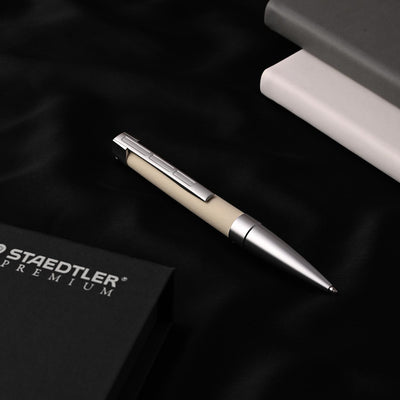 Staedtler Premium Corium Simplex Ball Pen - Beige Leather CT