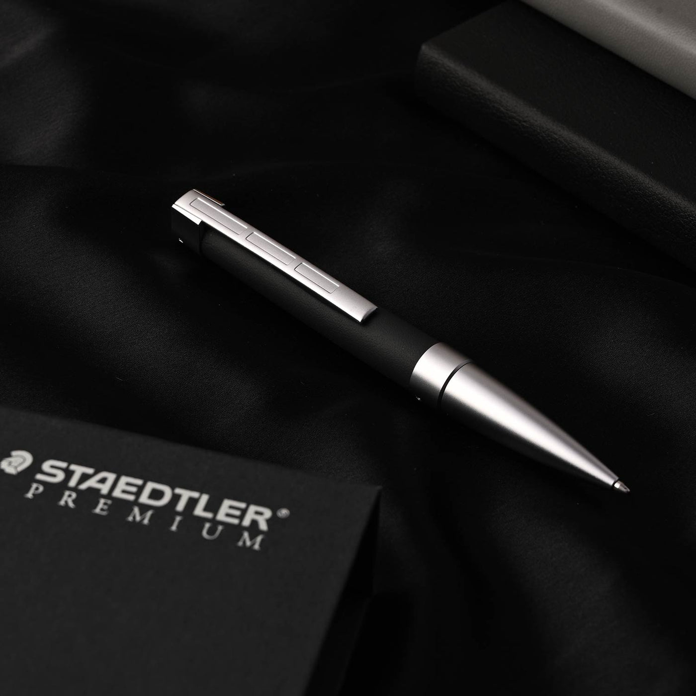 Staedtler Premium Corium Simplex Ball Pen - Anthracite Leather CT