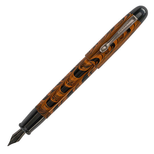 Submarine Ebonite King Fountain Pen - Orange PVD