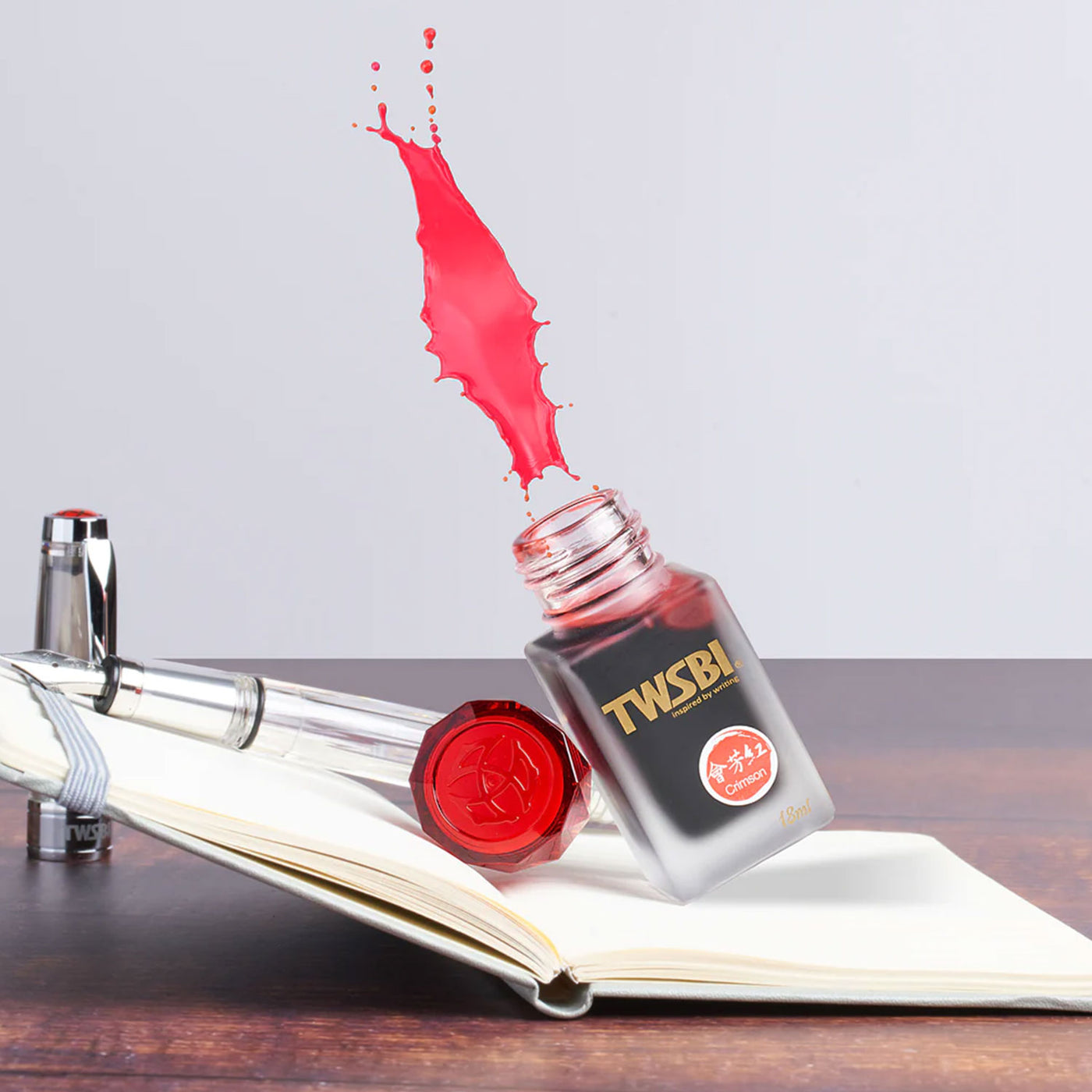 TWSBI 1791 Ink Bottle, Crimson - 18ml 3