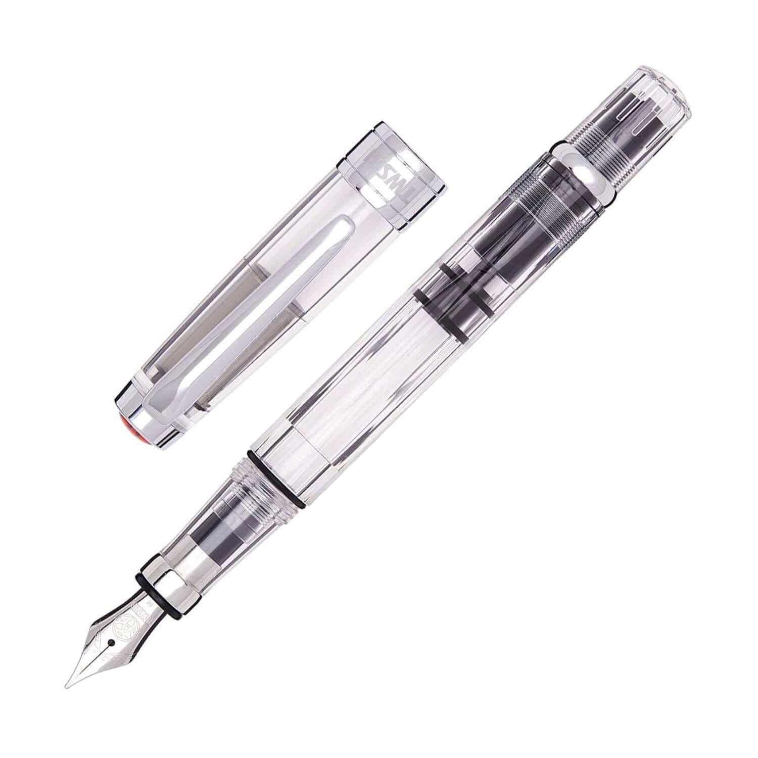 TWSBI ECO Clear Fountain Pen - Piston Filler, Demonstrator Style, Broad Nib